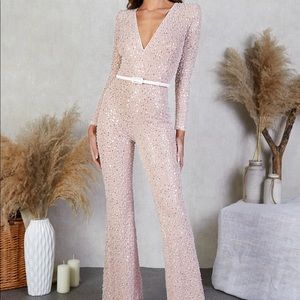 Nadine Merabi Eliza White Jump suit